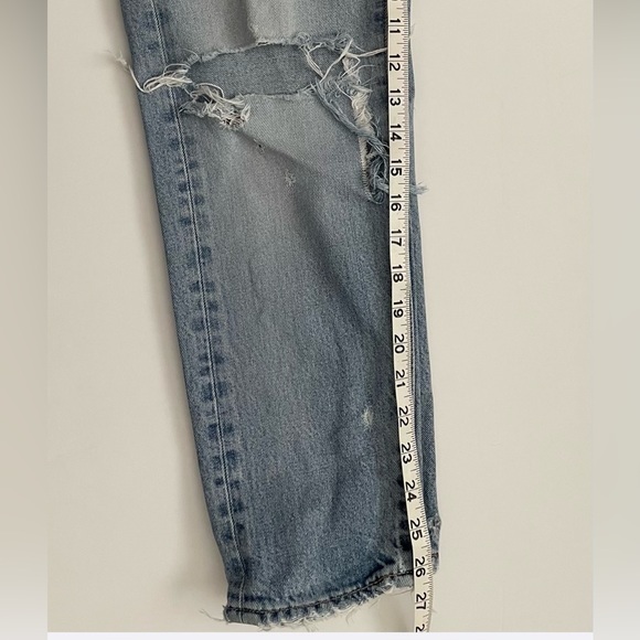 Mousey distressed tapered denim size 27 100% cotton jeans vintage. - Picture 12 of 13